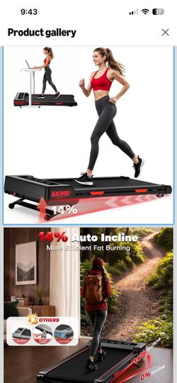 Brand New!Walking Pad Treadmill with 14% Auto Incline, 350 LBS Weight Capacity Walking Pad Under Desk, 4-in-1 Treadmills for Home with App Compatible 