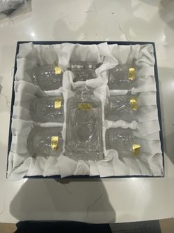 Artisanat de Lorraine Crystal Decanter & Glasses Set 🥃