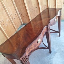Antique 62" Inc Console Table