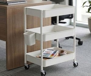 White Rolling Craft Cart — $10 (2 available)