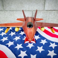 F.A. 18 Hornet Mahogany Wood Display Model 