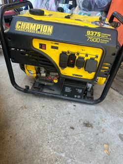 Champion 9375/7500W Generator – High Output – As‑Is