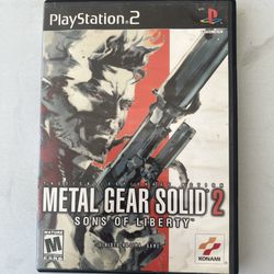 Metal Gear Solid 2 For Playstation 2