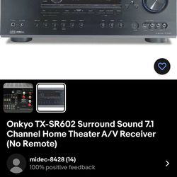 Onkyo Surround Sound 7.1 Channel Home Theater