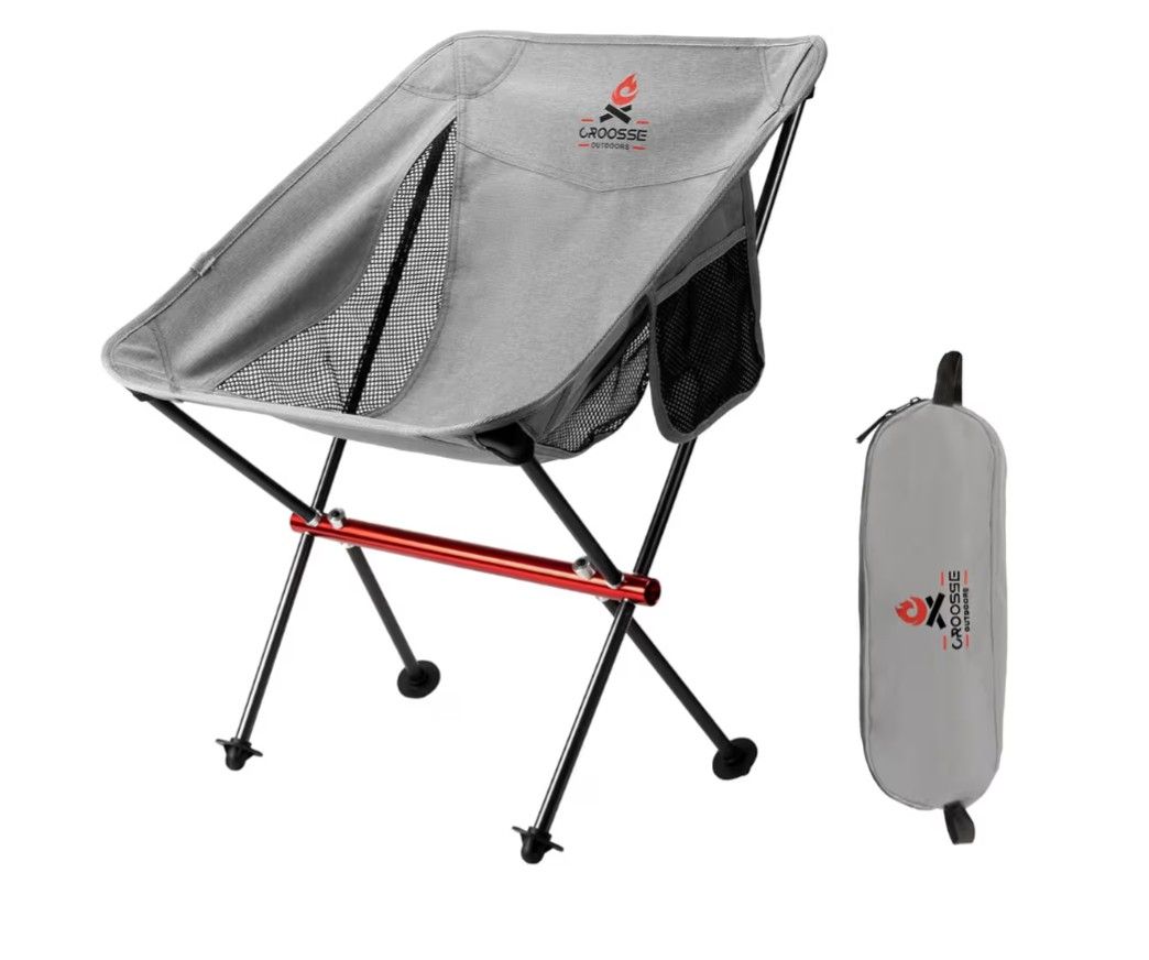 Ultra Light Camp Chair All Aluminum Frame Backpack Hiking Packable Rei Big Agnes Nemo Stargazer Mica Basin Cliq MSR Gsi King Coleman Folding 1.2 Lbs