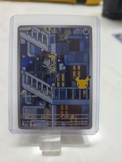Alolan Meowth (Illustration Rare) from the special Pokémon TCG: 30th Celebration expansion set,139/128