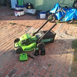 Green Works Pro 80 Volt Lawnmower 