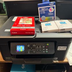 Brother Work Smart MFC-J1360DW Wireless Color Inkjet Printer, All-In-One with New Inkjet