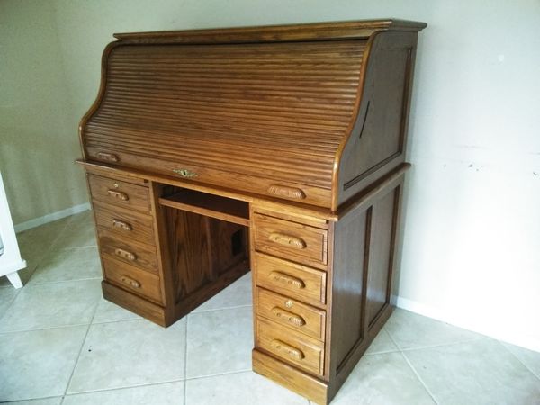 Solid Wood Roll Up Desk For Sale In Orlando Fl Offerup