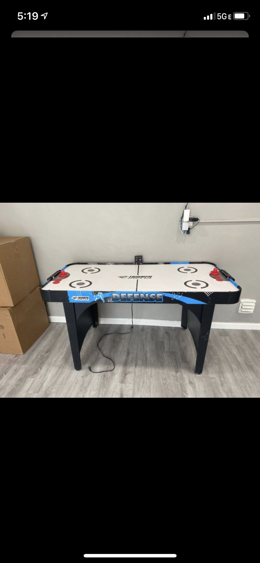 Triumph Air Hockey Table 5ft x 2.5ft (60inch x 30inch)with score board