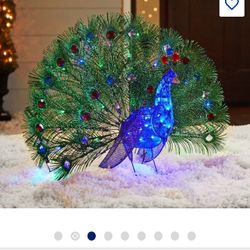 3ft LED Peacock Chistmas Yard Decoration