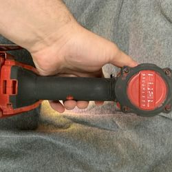 milwaukee drill painted red 