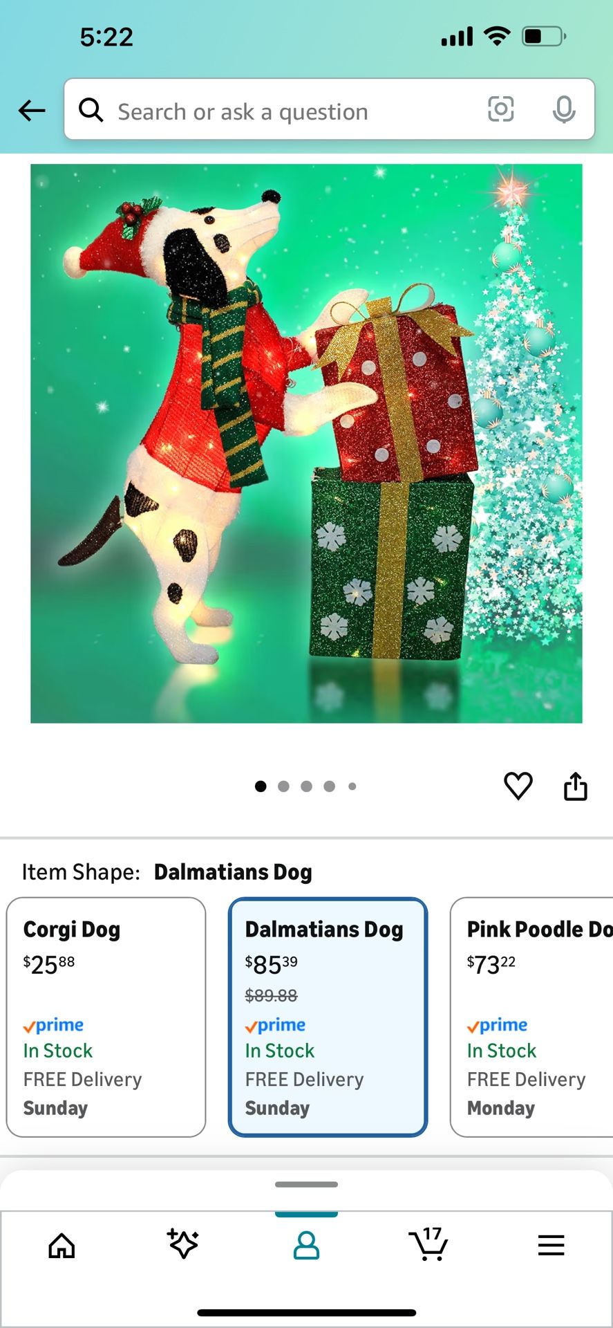 Christmas Dachshund Dog Decoration