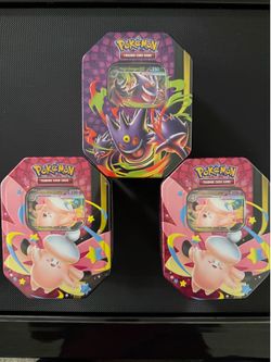 Pokemon Mega Clefable & Mega Gengar tins - 3 for $120.00