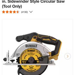 Dewalt Max 20v   Brushless  Xr Circular Saw 6 1/2 
