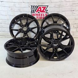 18" Black Wheels Fits Honda Toyota Nissan 5x114.3 18x8