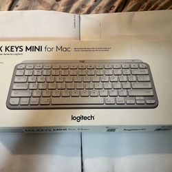 Logitech MX Keys Mini for Mac Wireless Keyboard Pale Gray 