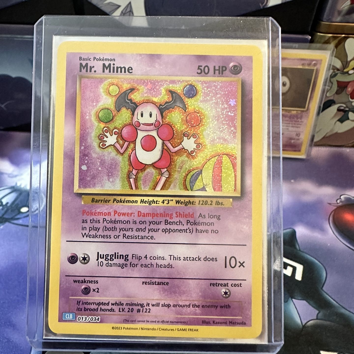 mimeカート Holo Mr. Mime 013/034 ENGLISH CLB Pokémon TCG Classic 2023 Card NM
