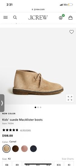 J.Crew Boys Suede Boots S6