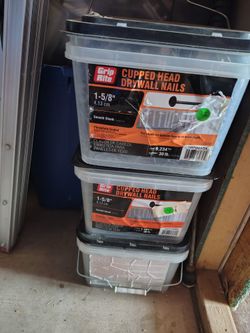 6 box   1 5/8" in X 13 Drywall nails $30 each