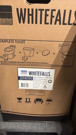 Whitefalls Complete 1.28 GPF Elongated ADA Toilet