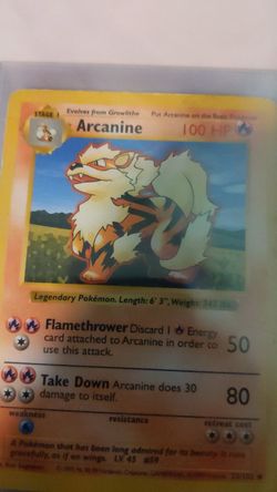 Arcanine Pokemon card