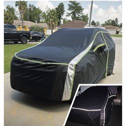 Cartist 420D Car Cover for Nissan Pathfinder 1 2026,All Weather Waterproof Car Covers for Pathfinder Accessories with Zipper Door & Reflective