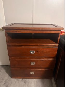 Wooden Dresser 40” X 33”