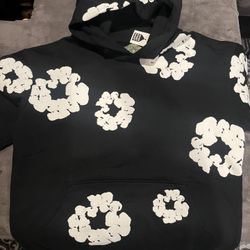 Denim Tear Hoodie Black