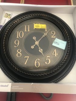 Westminster - Westminster Faux Bronze Finish Double Beaded 20inch Wall Clock