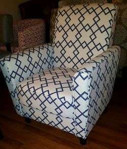 Blue and white armchair from Kohls...new