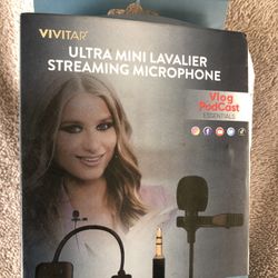 Vivitar® Ultra-Mini Lavalier Streaming Microphone