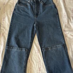 Dark Blue Denim Jeans 