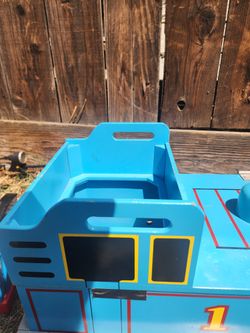 Thomas the train Tank Engine large wood Bench storage