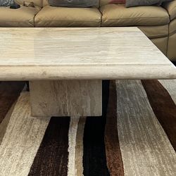 Marble Coffee Table And Matching End Table 