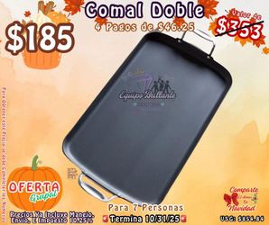 Comal Doble De Carbon