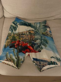Men’s Amalfi Coast print shorts vacation