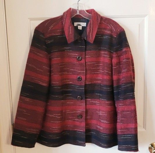 Coldwater Creek Red & Black Lined Jacked Size: PM