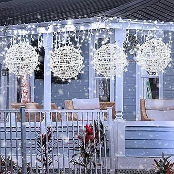 Dazzle Bright Outdoor Hanging Tree Lights, 160 LED for Garden, Party, Wedding, Yard, Porch, Patio, Christmas Holiday Decoration - White