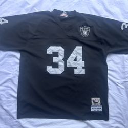 LA Raiders #34 Bo Jackson Mitchell & Ness Throwback Jersey Size 60