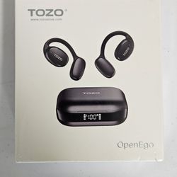 TOZO OpenEgo True Wireless Open Ear Headphone Earhooks Sport Earbuds Pearl White Color