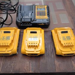 DeWalt And Milwaukee Chargers And Batteriew