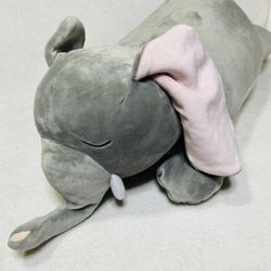 20” Soft Squishy Snoozing Elephant Loaf Plush