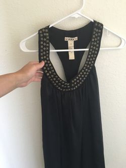 Black studded dress