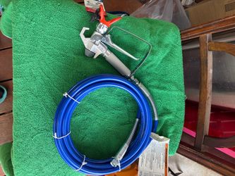 Airless Paint Spray Gun with Blue Hose