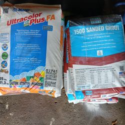 Grout.  I Have 8 Bags