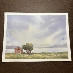  Norway 9x12” Original Watercolor Painting 