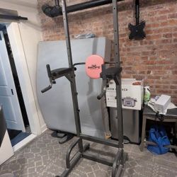 Power Tower Dip Station Adjustable Heavy Duty Pull Up Bar for Home Gym Workout (Make An Offer)