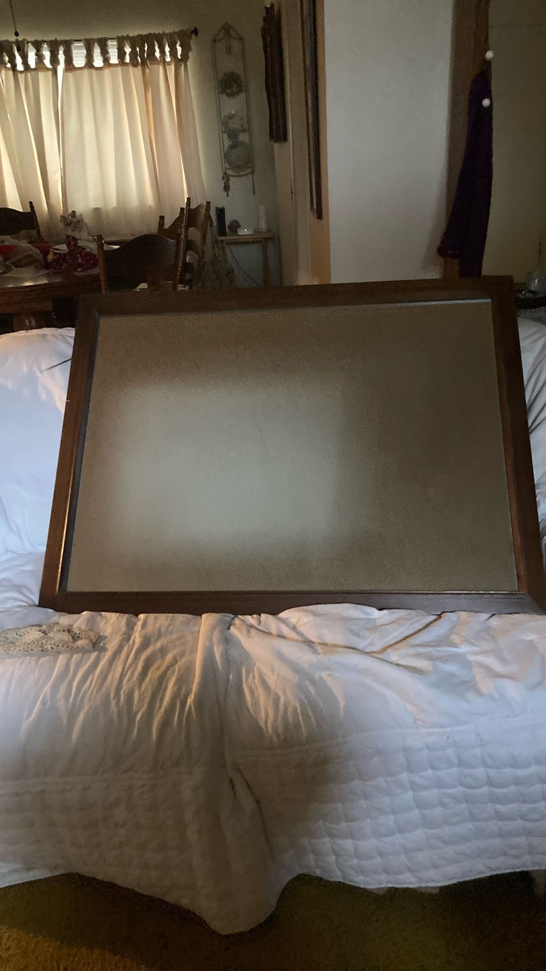Antique Wood Mirror 41x31.5