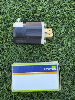 Locking Plug, 20 Amp, 250 Volt, Industrial Grade, Black & White
